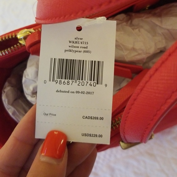 Sold! Kate spade red Alyse Wilson road purse - Picture 6 of 8